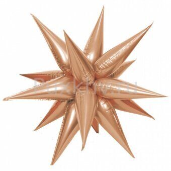 Шар-звезда составная 20"/51 см, фольга, золото розовое (BRAVO)