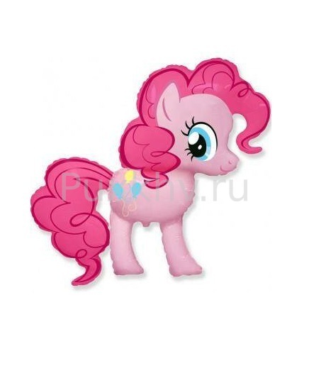 Шар-фигура/ мини фольга, "Пони Розовая / MLP Pinkie Pie" (FM), 14"/36 см