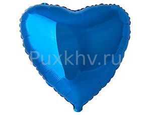 Ф Б/РИС 32" СЕРДЦЕ Металлик Blue(FM)