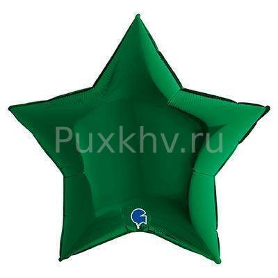 Шар ЗВЕЗДА 91см Металлик Dark Green